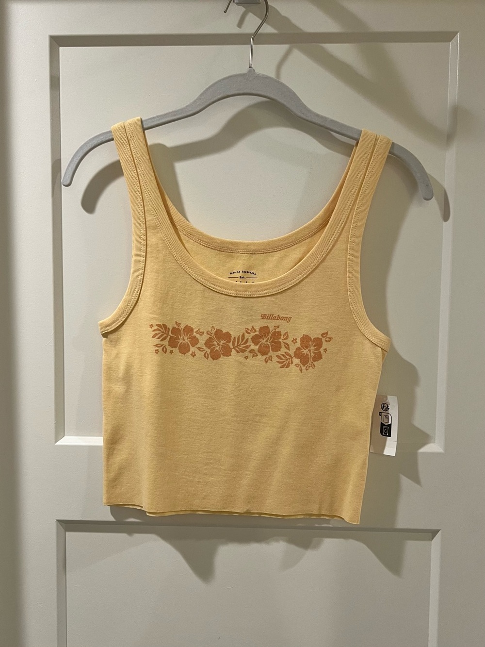 Billabong Yellow Floral Tank Top NWT